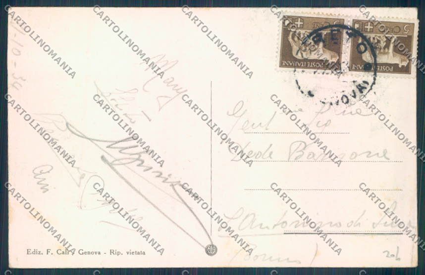 Genova Creto cartolina ZT5002 – retro