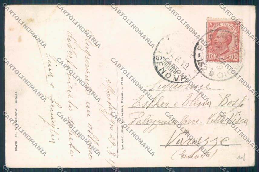 Genova Montoggio cartolina ZT5004 – retro