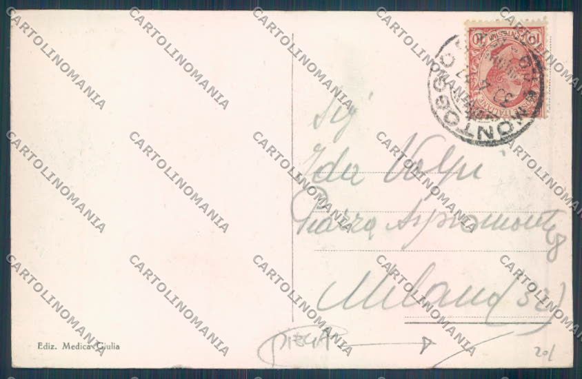 Genova Montoggio PIEGA cartolina ZT5014 – retro