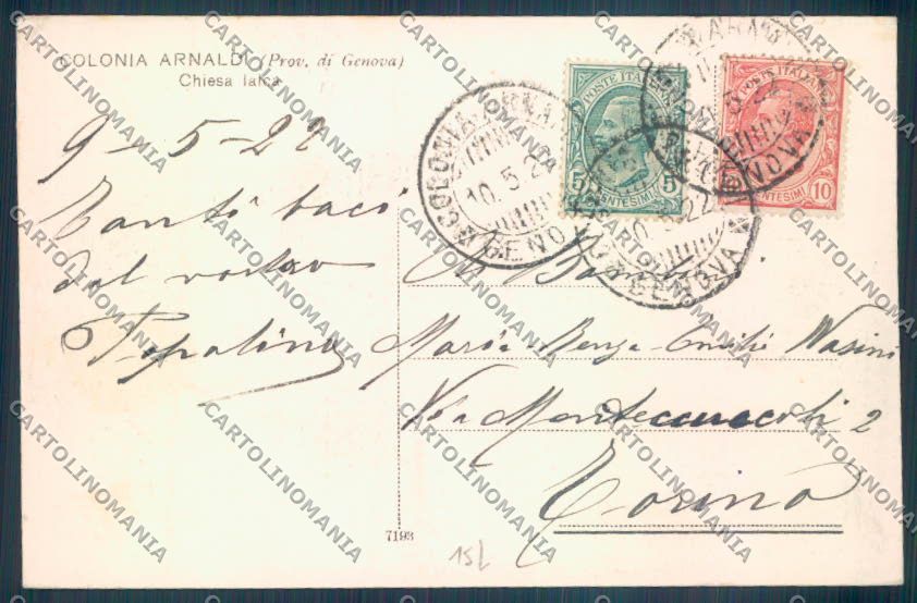 Genova Uscio cartolina ZT5032 – retro