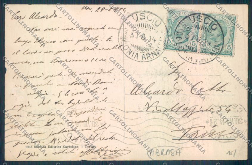 Genova Uscio ABRASA cartolina ZT5040 – retro