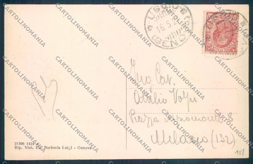 Genova Uscio cartolina ZT5041 – retro