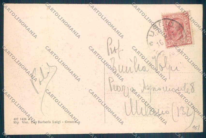Genova Uscio cartolina ZT5043 – retro