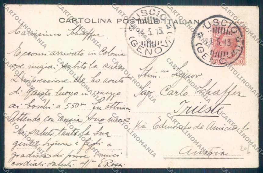 Genova Uscio cartolina ZT5046 – retro