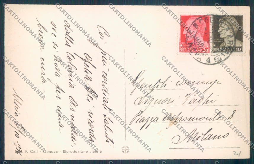 Genova Uscio cartolina ZT5049 – retro