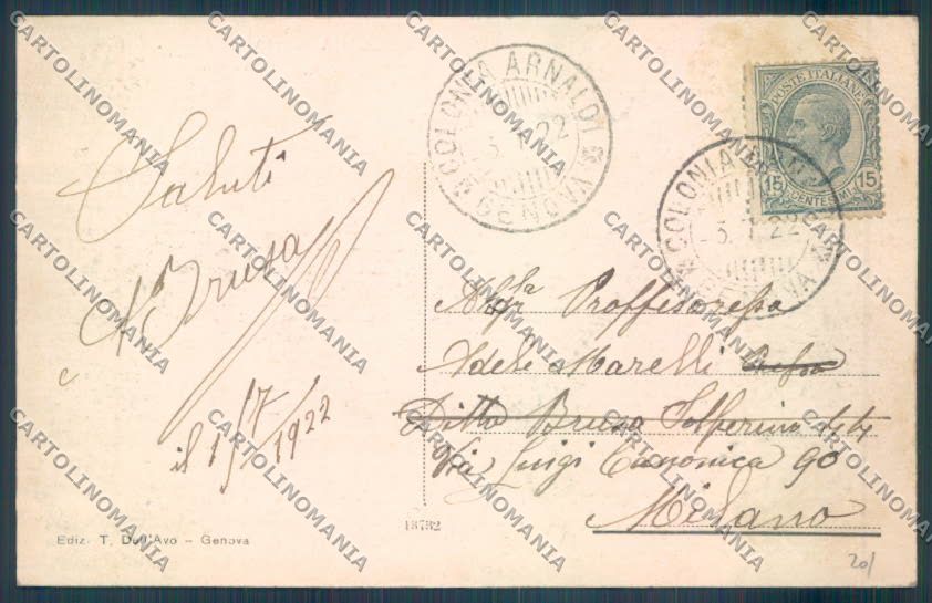 Genova Uscio cartolina ZT5051 – retro