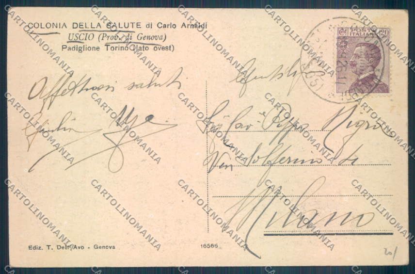 Genova Uscio cartolina ZT5054 – retro