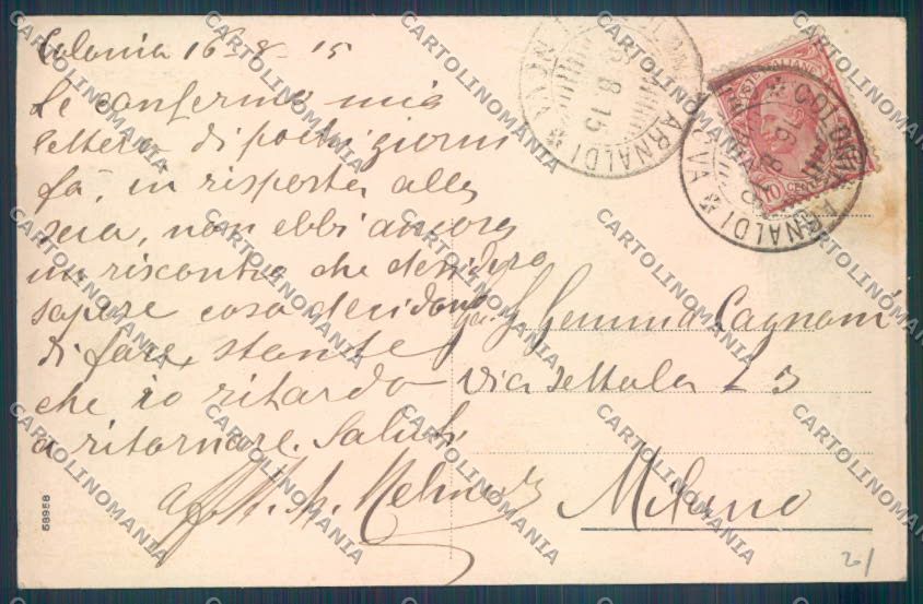 Genova Uscio cartolina ZT5055 – retro
