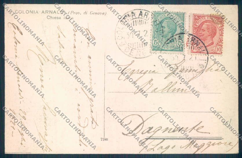 Genova Uscio cartolina ZT5057 – retro