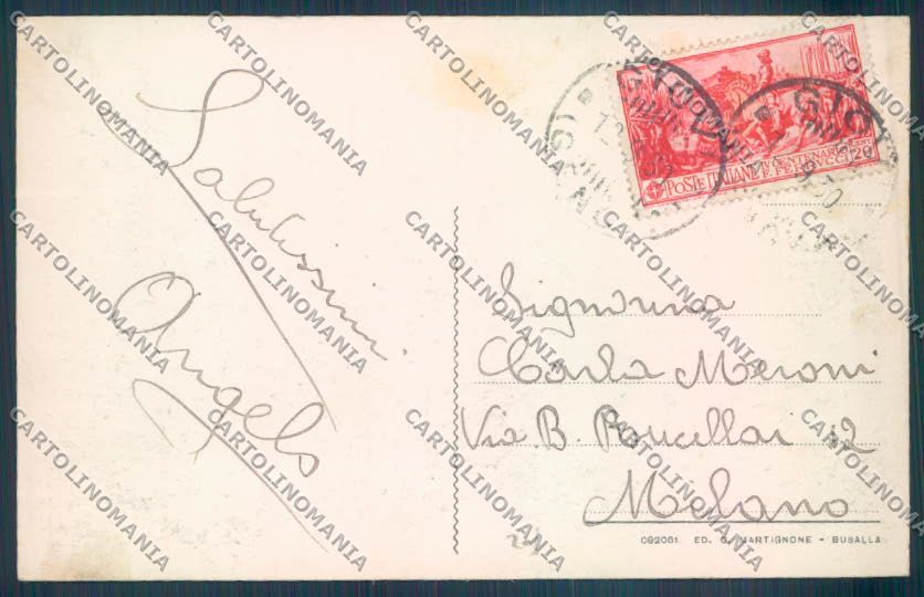 Genova Colle dei Giovi cartolina ZT5062 – retro
