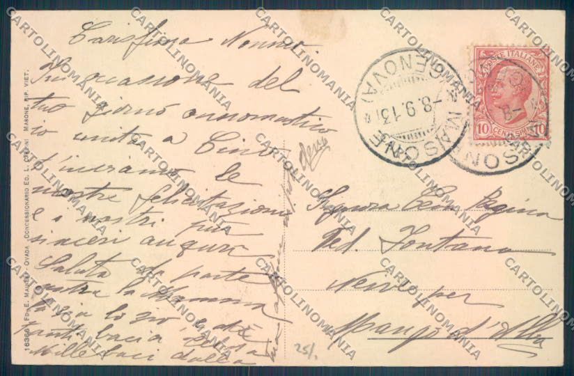 Genova Masone cartolina ZT5087 – retro