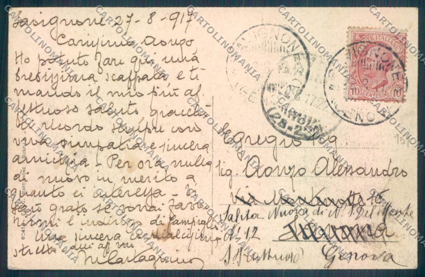 Genova Savignone cartolina ZT5112 – retro