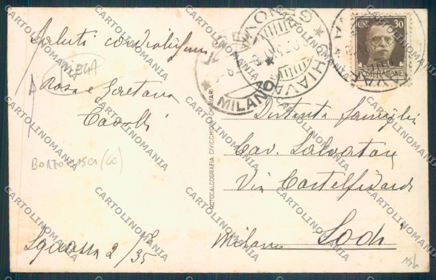 Genova Squazza PIEGA cartolina ZT5135 – retro
