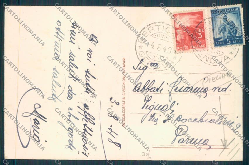 Genova Bertigaro PIEGHE cartolina ZT5142 – retro