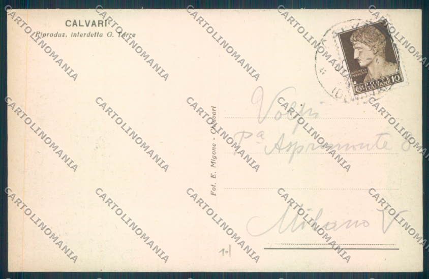 Genova Calvari cartolina ZT5150 – retro