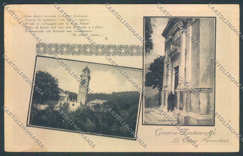 Genova Fontaneggi PIEGHINE cartolina ZT5151 – fronte