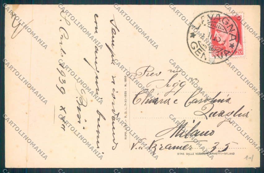 Genova Cogorno cartolina ZT5153 – retro