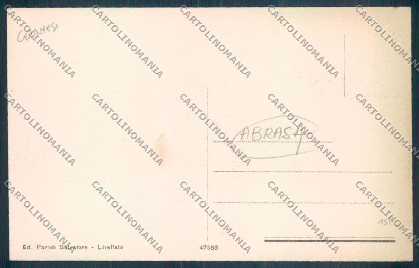 Genova Livellato ABRASA cartolina ZT5167 – retro
