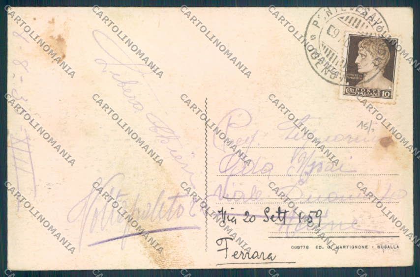 Genova San Bartolomeo Prato Priore Bisolagno Stabbio cartolina ZT5182 – retro