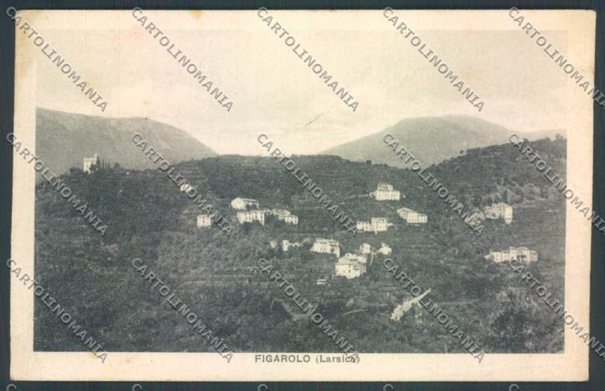Genova Figarolo Larsica PIEGA cartolina ZT5185 – fronte