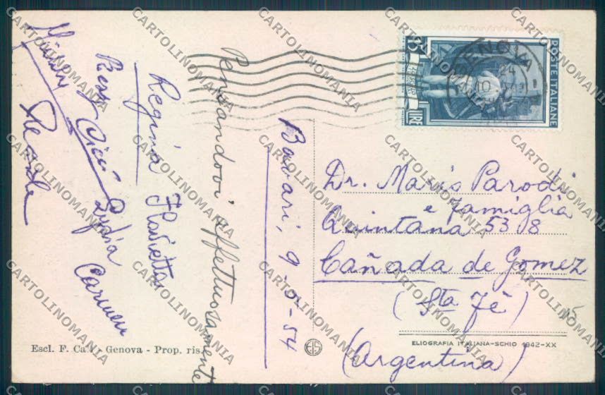 Genova Bavari cartolina ZT5189 – retro