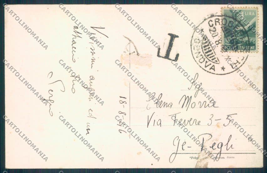 Genova Crocefieschi ABRASA cartolina ZT5192 – retro