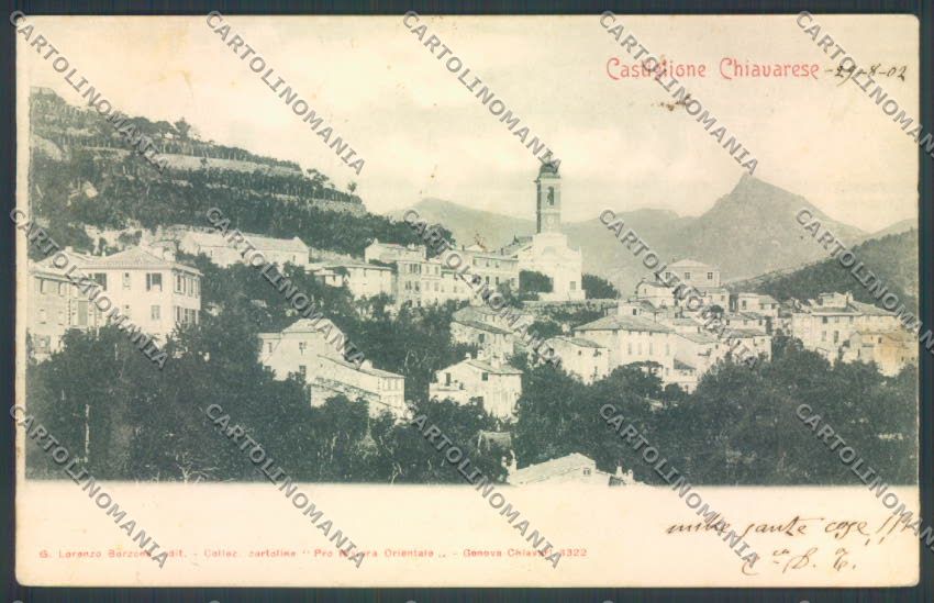 Genova Castiglione Chiavarese PIEGA ABRASA cartolina ZT5201 – fronte