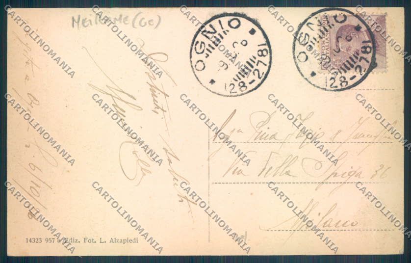 Genova Neirone Ognio cartolina ZT5203 – retro
