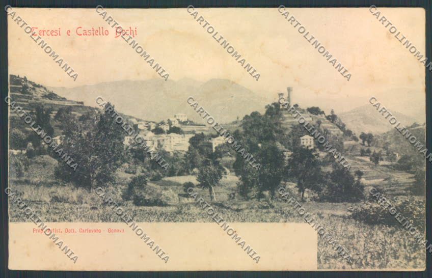Genova Tercesi Castello Bechi ABRASA MACCHIE cartolina ZT5208 – fronte