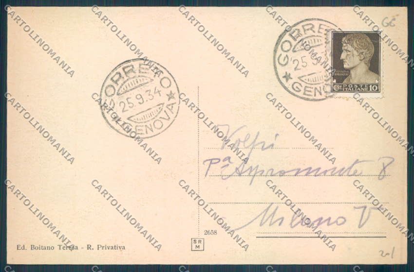 Genova Gorreto cartolina ZT5211 – retro