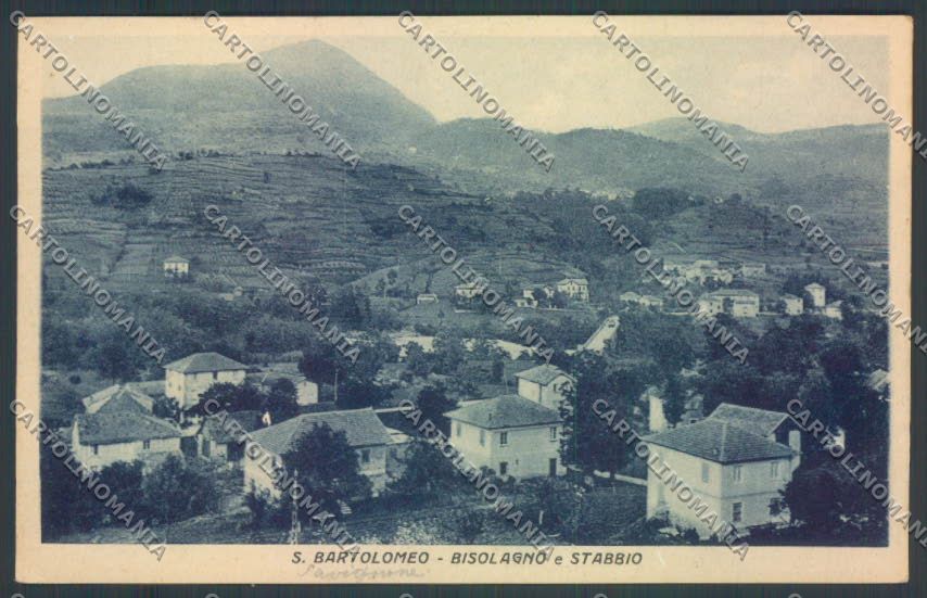 Genova San Bartolomeo Bisolagno Stabbio cartolina ZT5221 – fronte