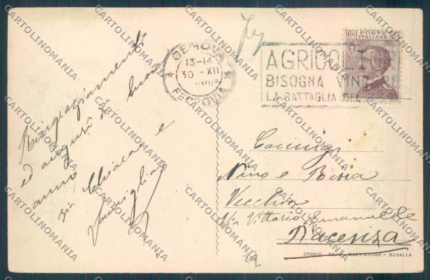 Genova San Bartolomeo cartolina ZT5222 – retro