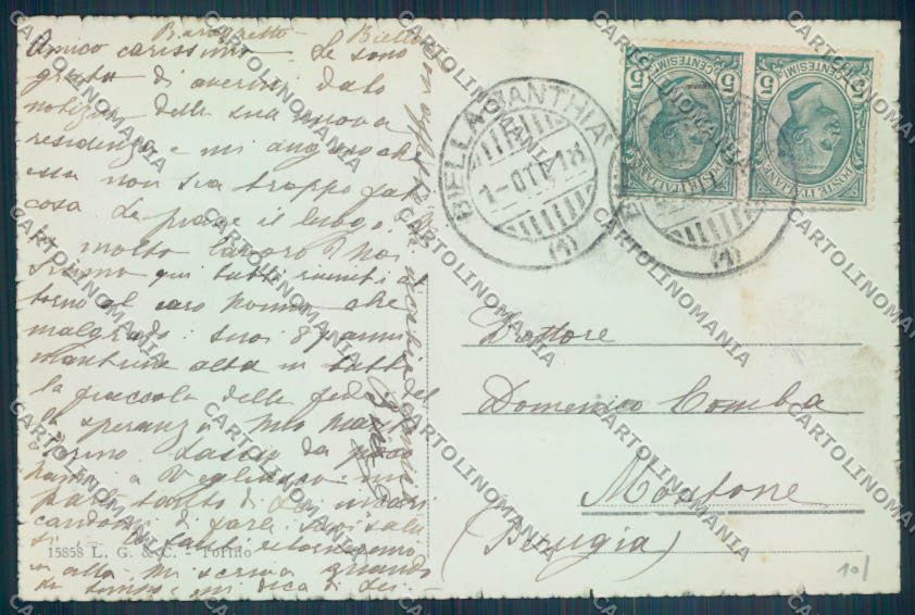 Biella Città cartolina ZT5237 – retro