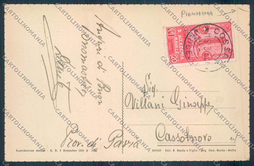 Biella Città PIEGHINA cartolina ZT5239 – retro