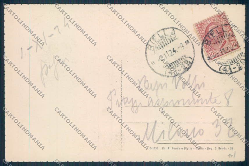 Biella Città cartolina ZT5245 – retro