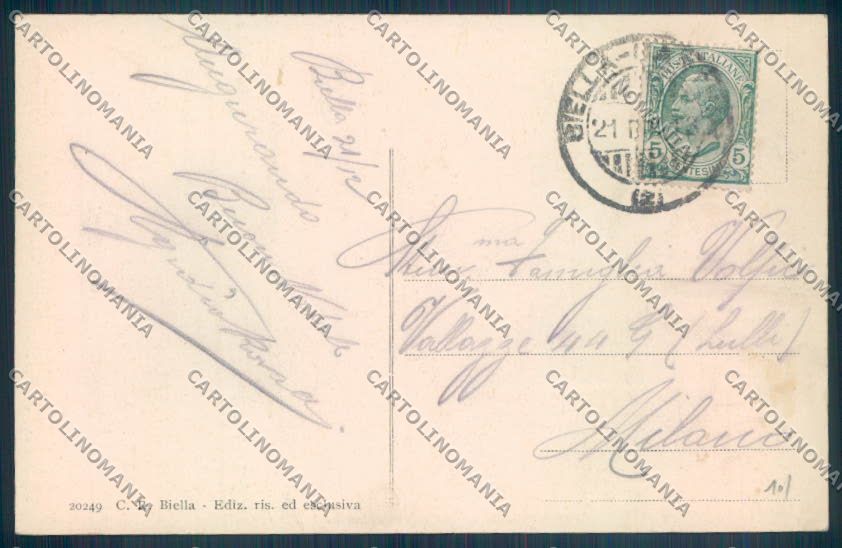 Biella Città cartolina ZT5248 – retro