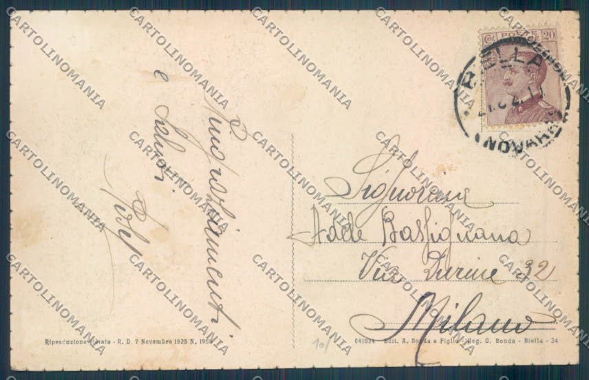 Biella Città cartolina ZT5250 – retro