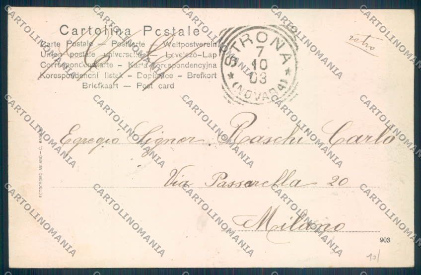Biella Città cartolina ZT5251 – retro