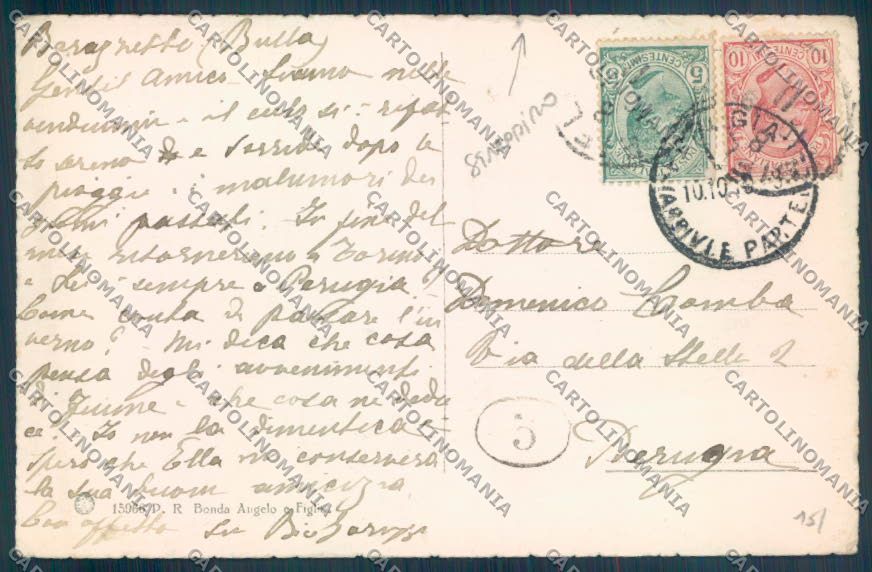Biella Città Pecore cartolina ZT5261 – retro