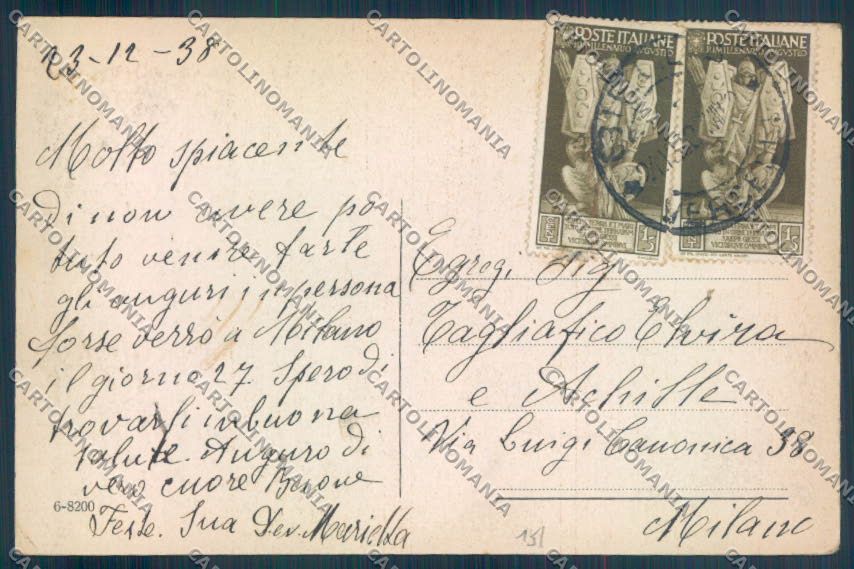 Biella Città cartolina ZT5263 – retro
