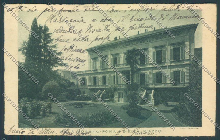 Biella Città PIEGHINA cartolina ZT5276 – fronte