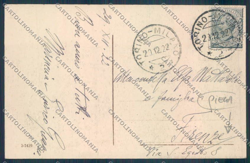 Biella Città PIEGA cartolina ZT5279 – retro