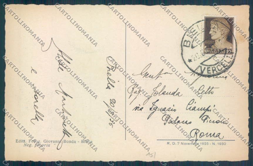 Biella Città cartolina ZT5287 – retro