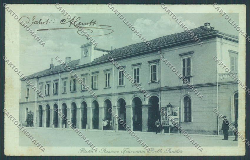 Biella Città Stazione cartolina ZT5297 – fronte