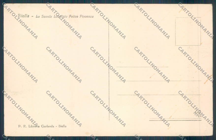 Biella Città cartolina ZT5300 – retro
