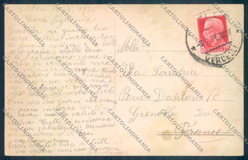 Biella Città cartolina ZT5305 – retro