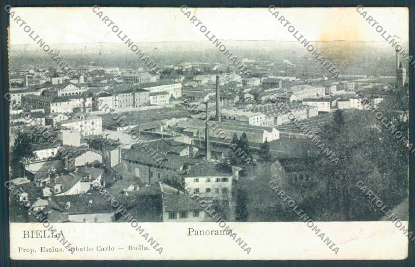 Biella Città STRAPPINO MACCHIA cartolina ZT5306 – fronte