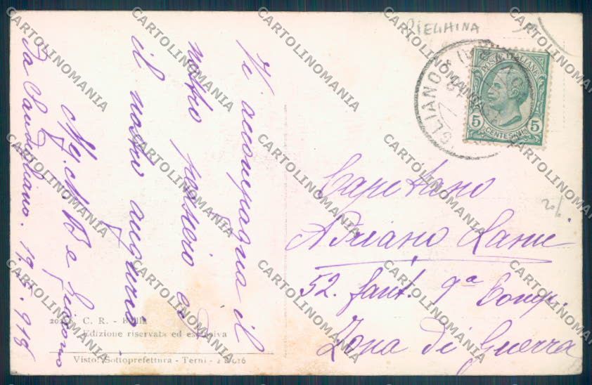Biella Città PIEGHINA cartolina ZT5318 – retro