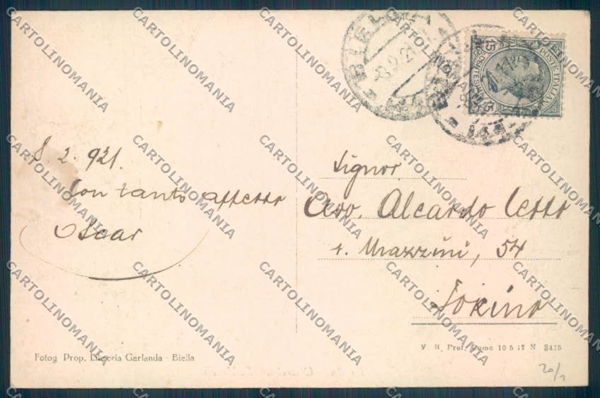 Biella Città cartolina ZT5336 – retro