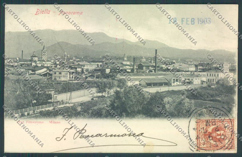 Biella Città cartolina ZT5344 – fronte
